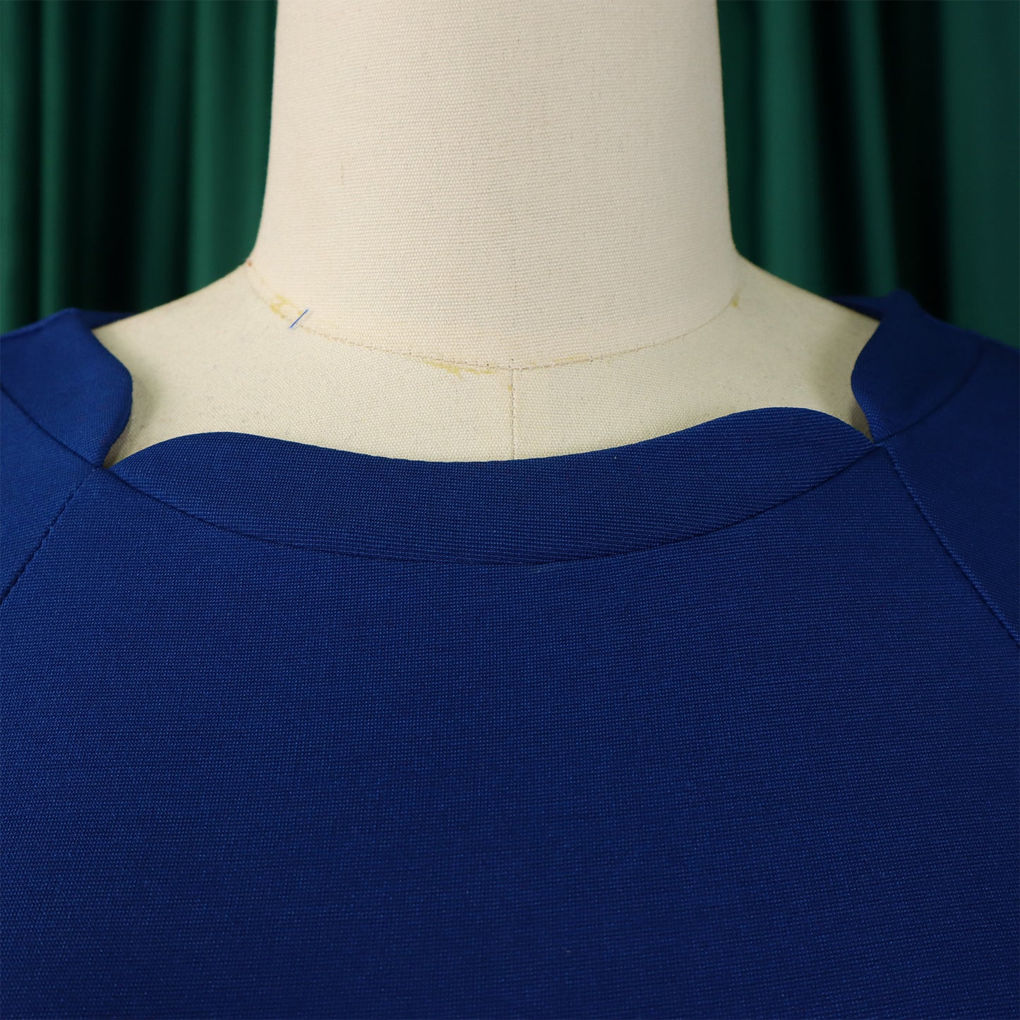 LADIES OFFICE DRESS BLUE / BLACK / WHITE (SIZE S - 3XL)