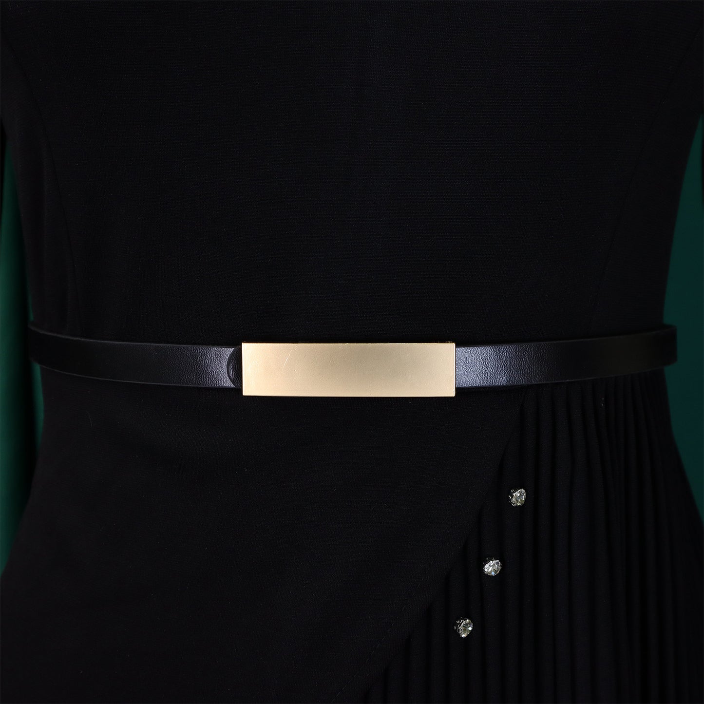LADIES OFFICE DRESS BLUE / BLACK / WHITE (SIZE S - 3XL)