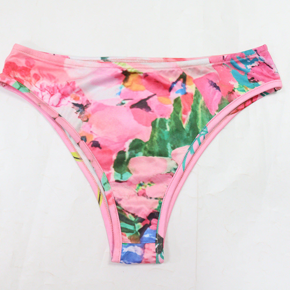 LADIES BIKINI SWIMWEAR BEACHWEAR SET PINK / GREEN (SIZE S - 2XL)