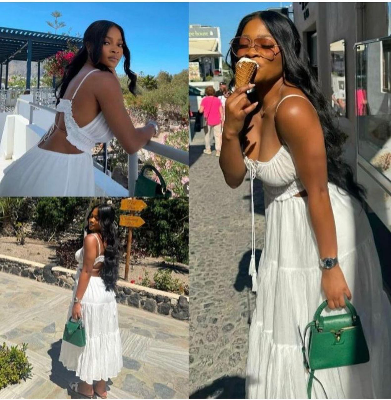 LADIES SLEEVELESS SUMMER DRESS WHITE (SIZE S - L)