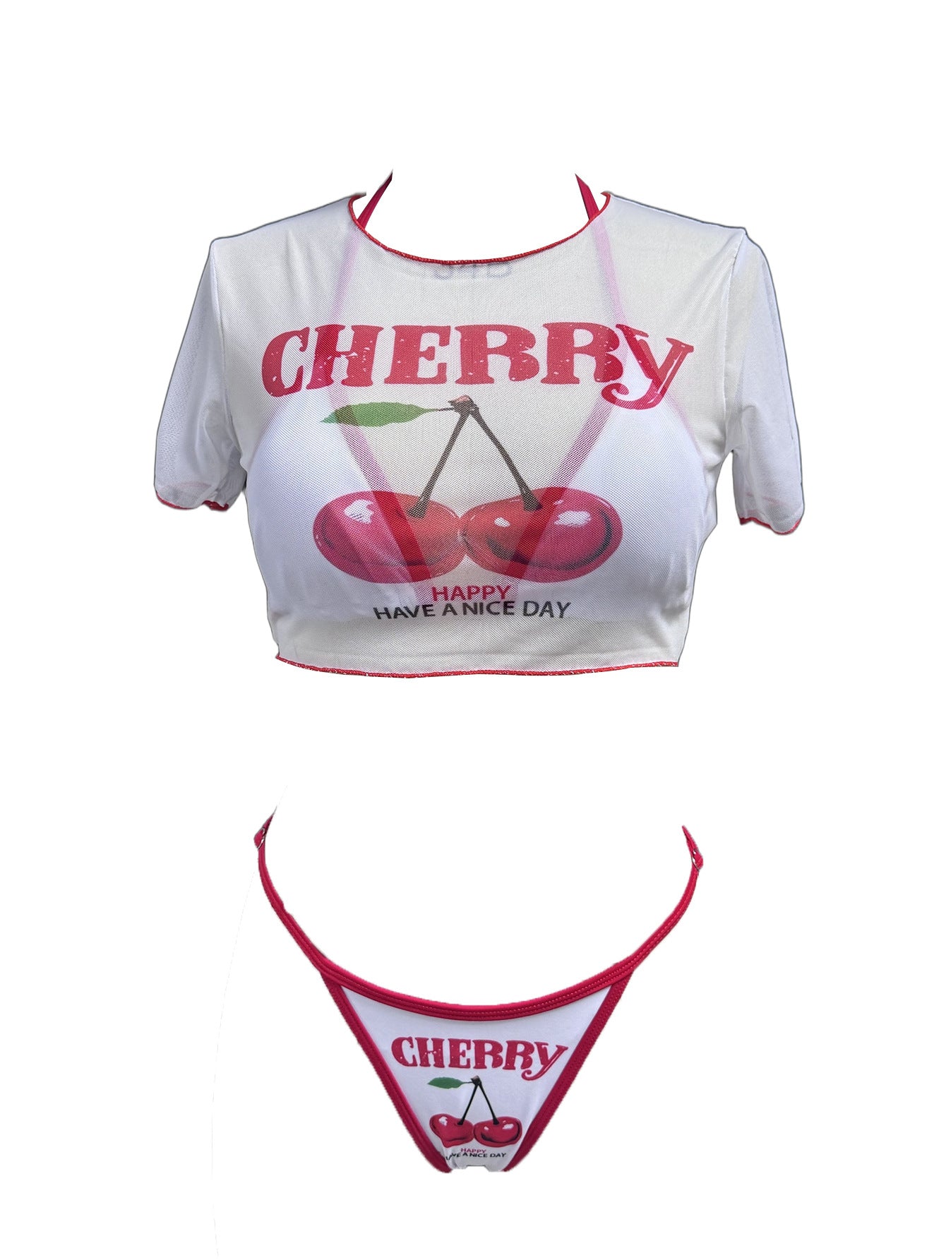LADIES THREE PIECE SWIMWEAR BEACHWEAR SET WHITE (SIZE XS - L)