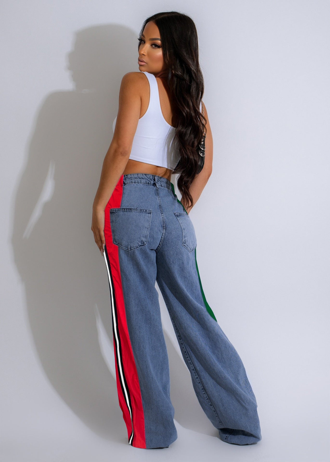 LADIES DENIM PANTS 5 DIFFERENT COLOURS (SIZE S - 2XL)