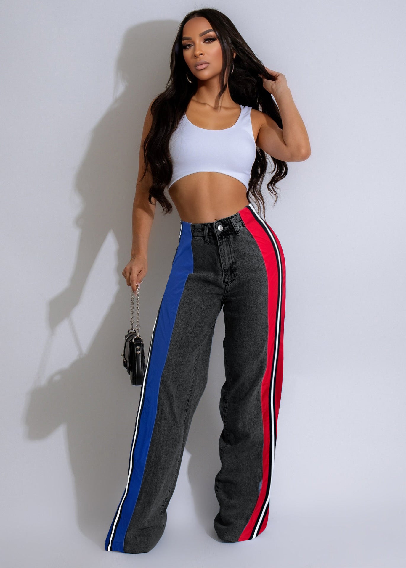 LADIES DENIM PANTS 5 DIFFERENT COLOURS (SIZE S - 2XL)