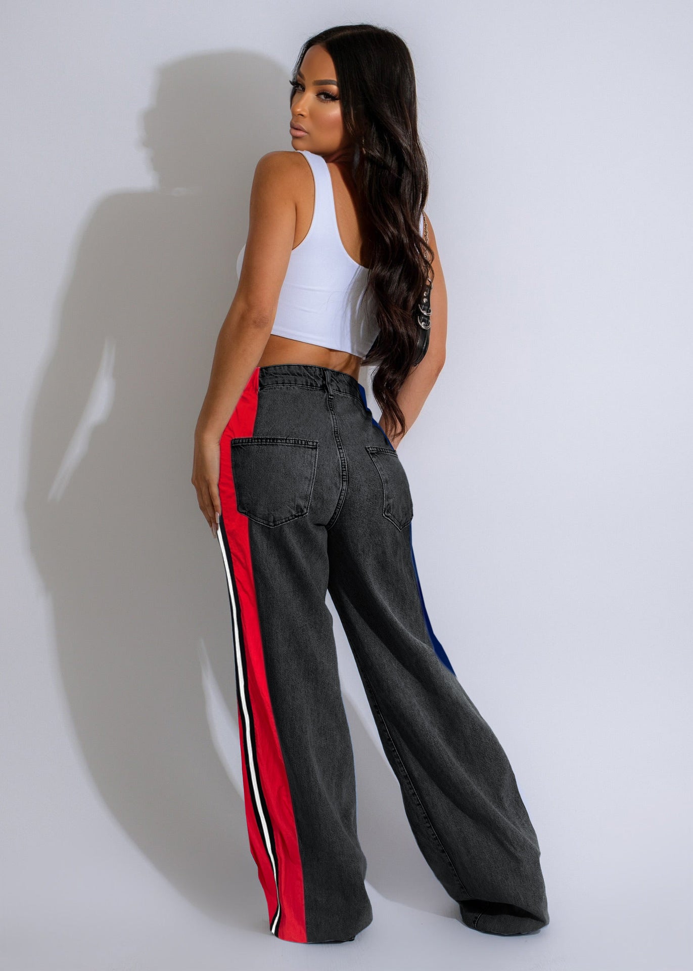 LADIES DENIM PANTS 5 DIFFERENT COLOURS (SIZE S - 2XL)
