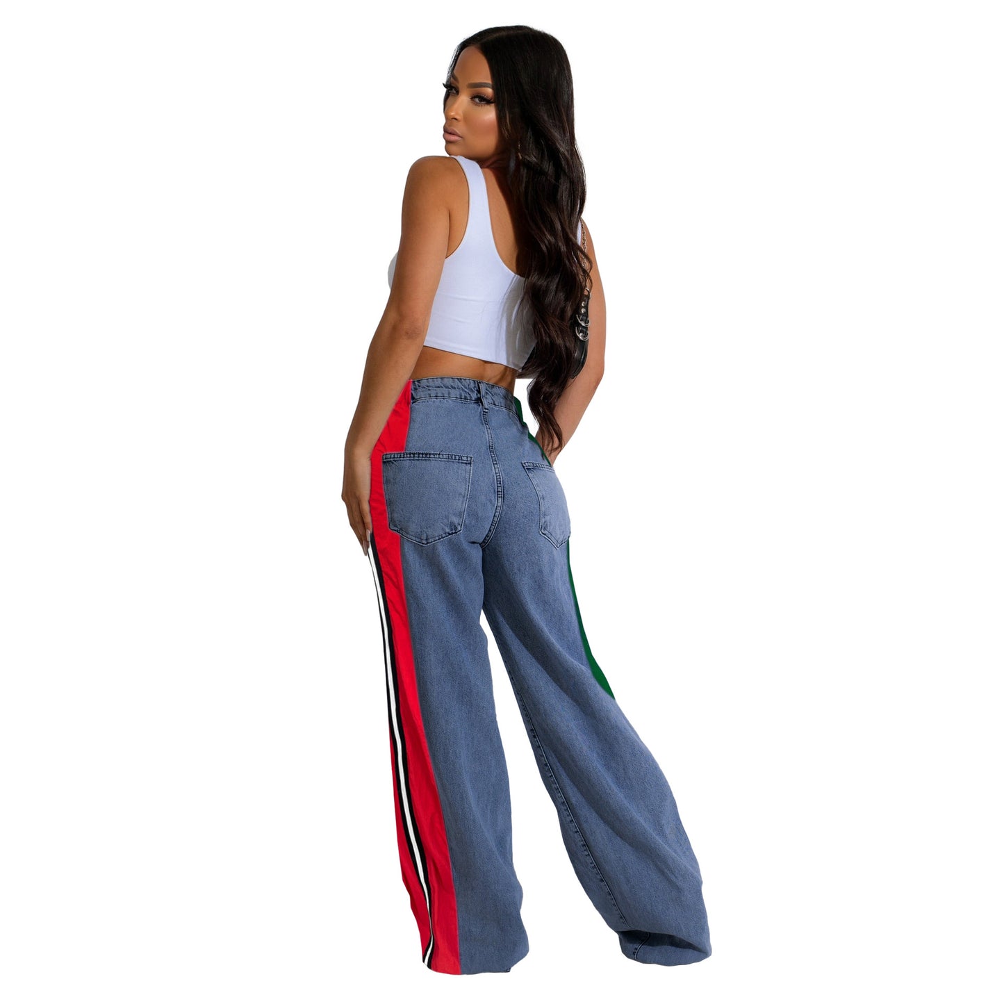 LADIES DENIM PANTS 5 DIFFERENT COLOURS (SIZE S - 2XL)