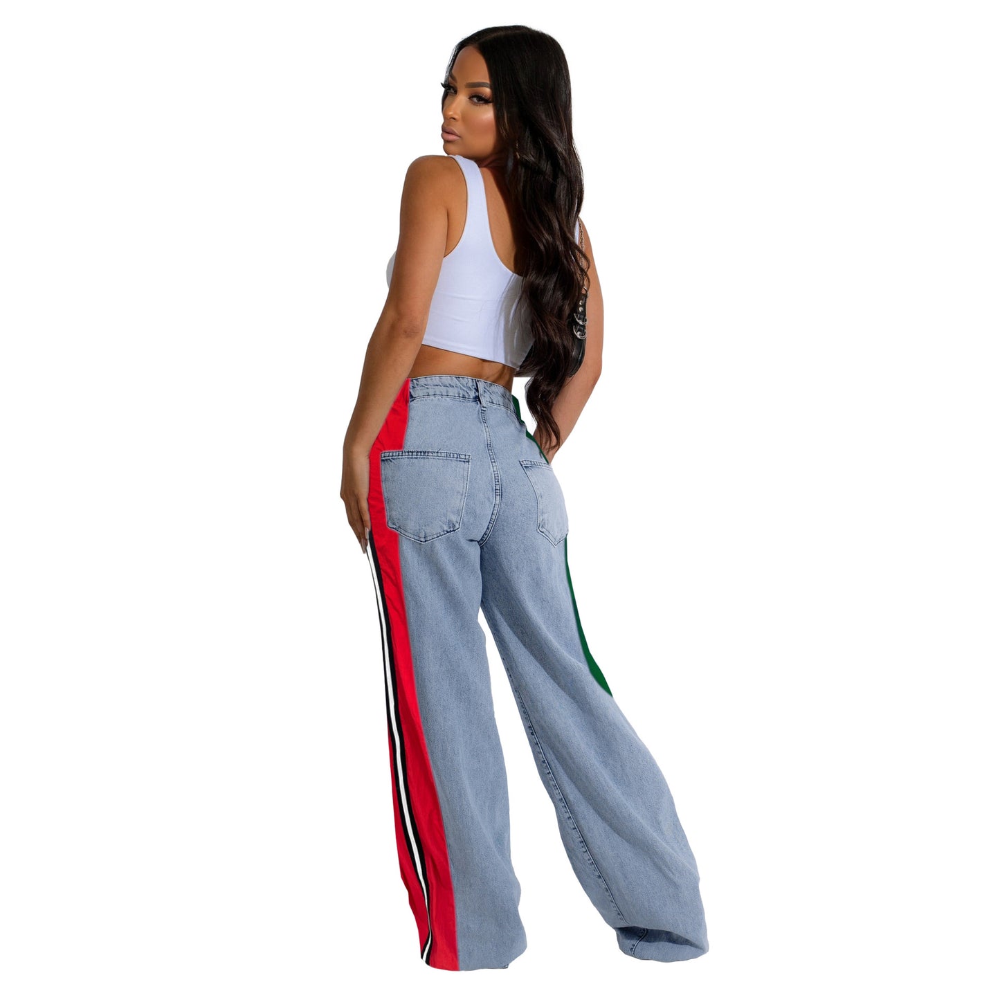 LADIES DENIM PANTS 5 DIFFERENT COLOURS (SIZE S - 2XL)
