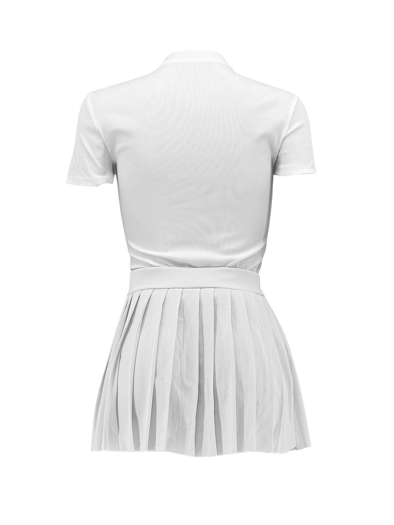 LADIES TWO PIECE SLEEVELESS TOP & SKIRT SET BLACK / RED / GREEN / BLUE / LIGHT YELLOW (SIZE S - 2XL)