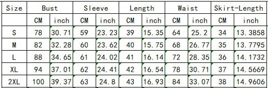 LADIES TWO PIECE LONG SLEEVE TOP & MINI SKIRT SET BLACK / RED / GREEN / BLUE / LIGHT YELLOW (SIZE S - 2XL)