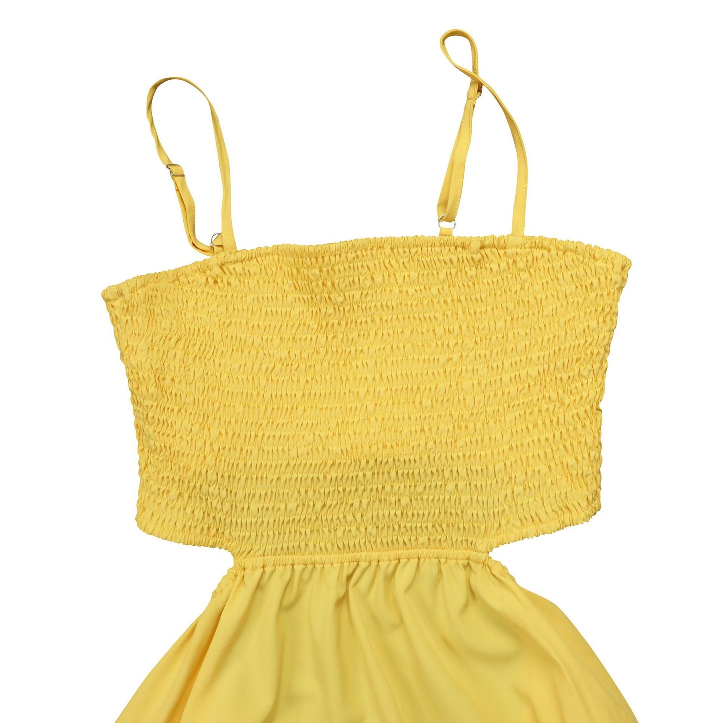 LADIES SLEEVELESS DRESS BLACK / YELLOW / PINK (SIZE S - 2XL)