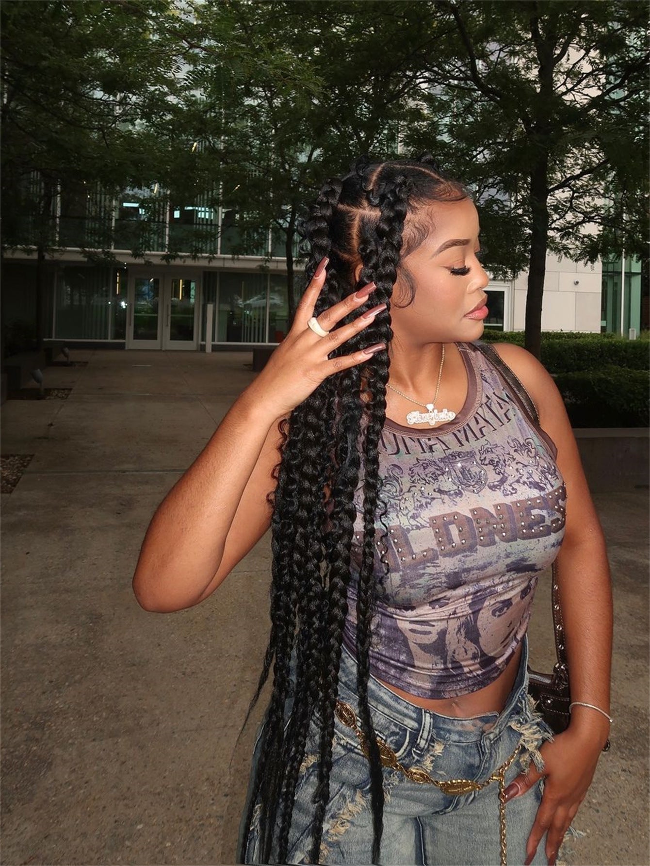 LADIES SHORT SLEEVE CROPPED T-SHIRT / TOP RED / COFFEE-BROWN / GRAY (SIZE S - XL)