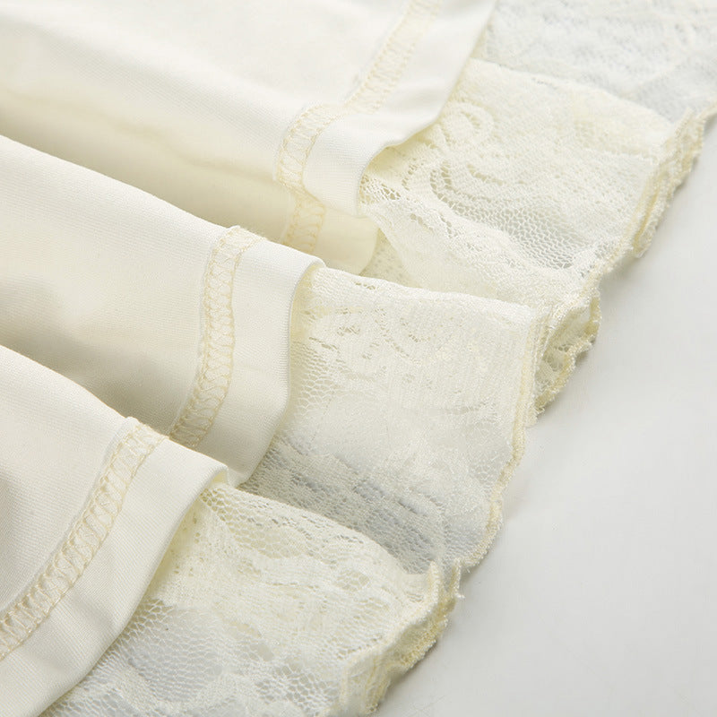 LADIES SLEEVELESS LACE MINI DRESS OFF WHITE (SIZE S - L)