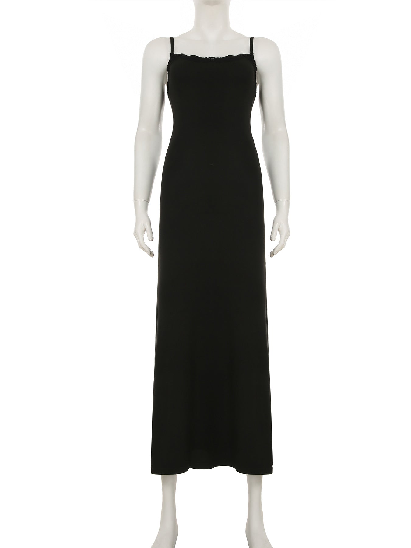 LADIES LONG DRESS BLACK (SIZE S - L)