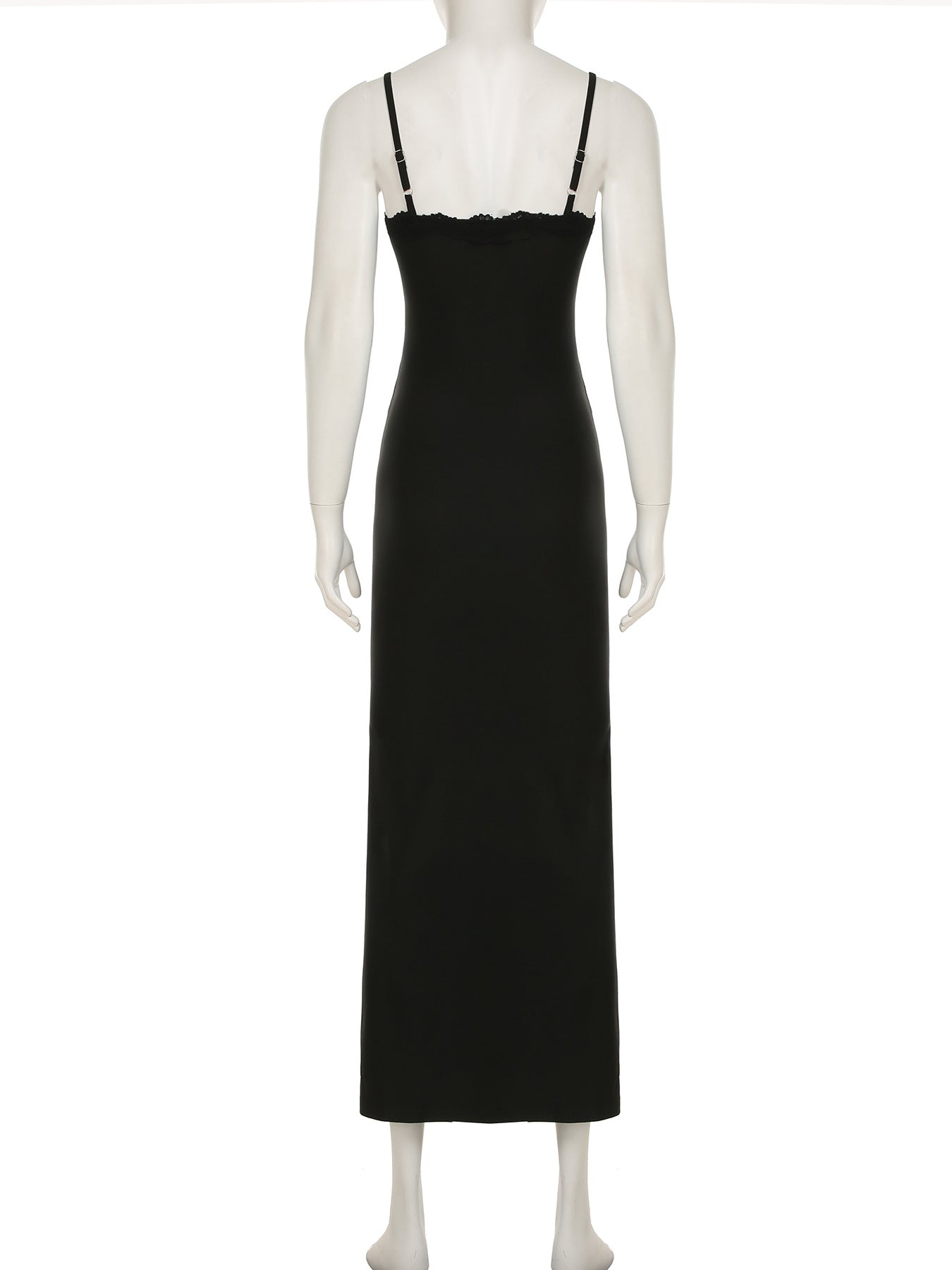 LADIES LONG DRESS BLACK (SIZE S - L)