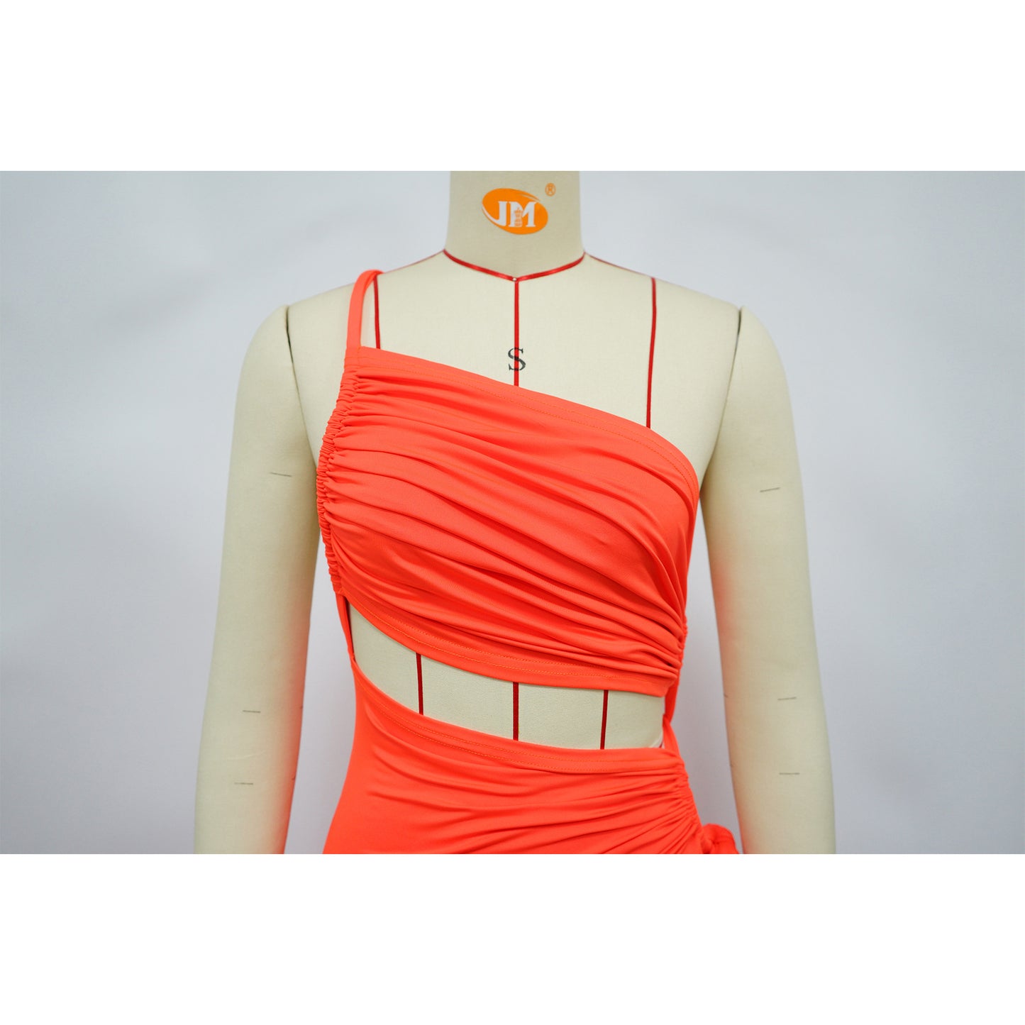 LADIES SEXY LONG DRESS WITH SLIT BLACK / YELLOW / BLUE / DARK PINK / DARK ORANGE (SIZE S - 2XL)