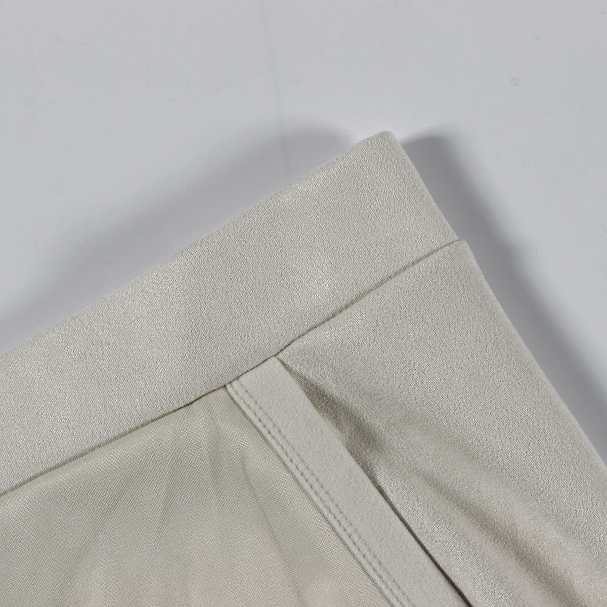 LADIES TWO PIECE ZIPPER JACKET & SKIRT SET APRICOT-BEIGE / KHAKI / PINK / BLACK (SIZE S - L)
