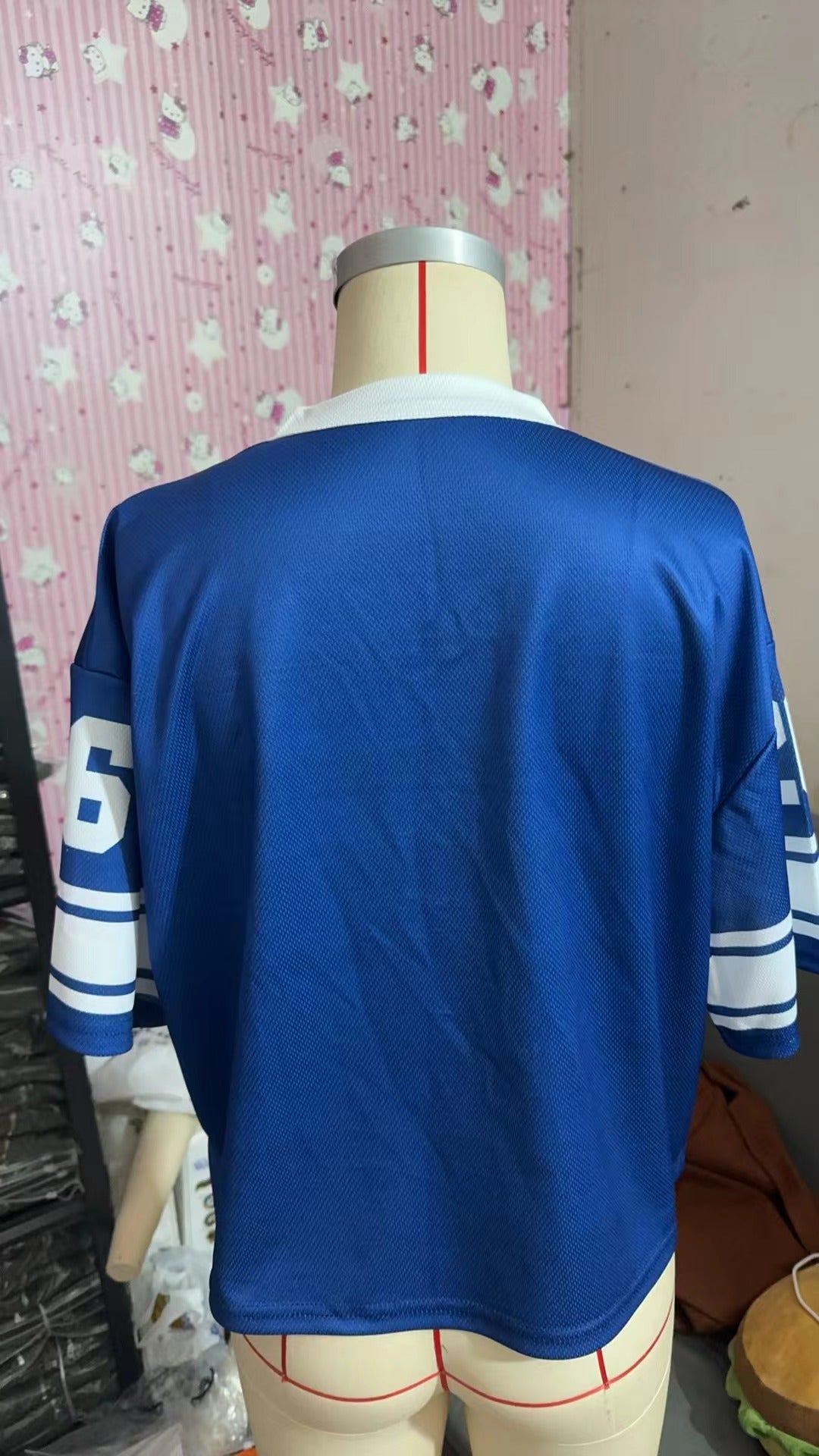 LADIES SHORT SLEEVE T-SHIRT BLUE (SIZE S - L)