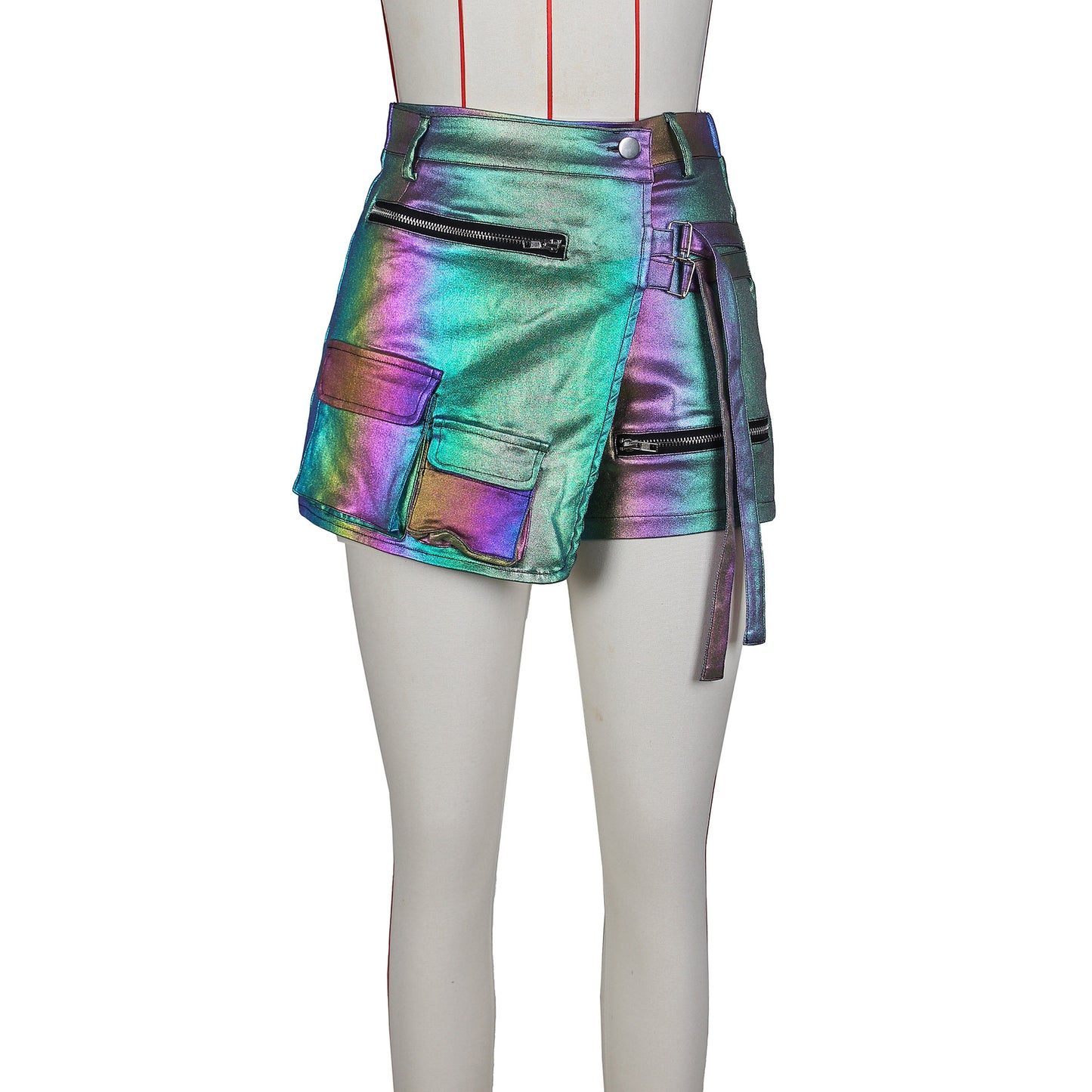 LADIES CARGO SHORTS TURQUOISE MULTI COLOUR (SIZE S - 2XL)