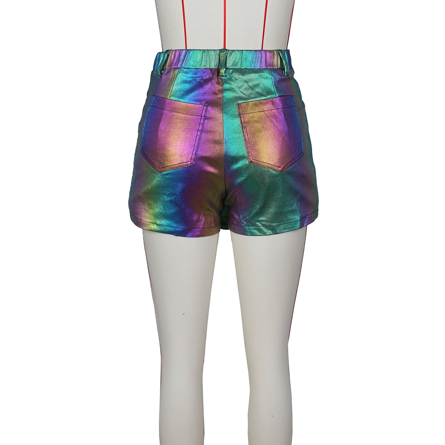 LADIES CARGO SHORTS TURQUOISE MULTI COLOUR (SIZE S - 2XL)