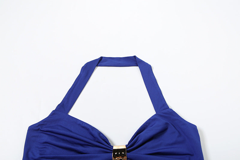 LADIES LONG SKIRT SET BLUE (SIZE S - L)