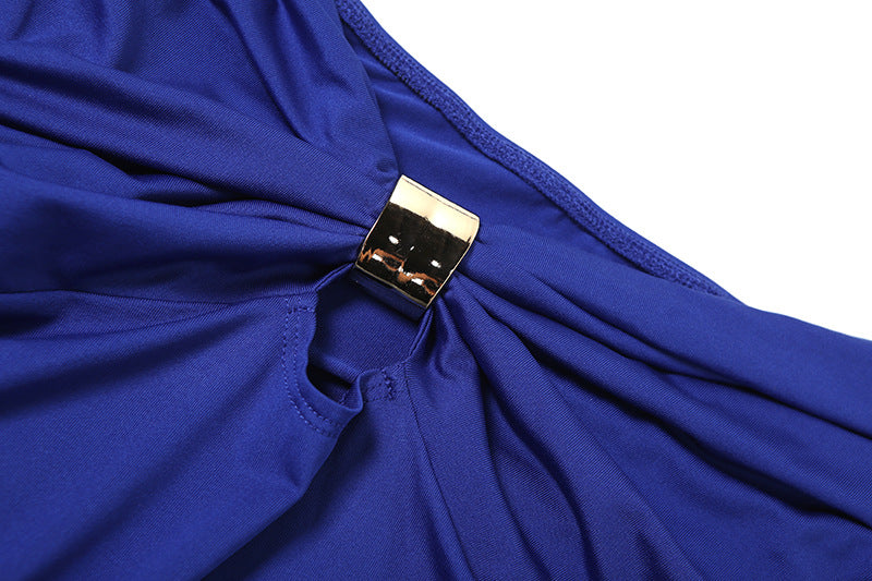 LADIES LONG SKIRT SET BLUE (SIZE S - L)