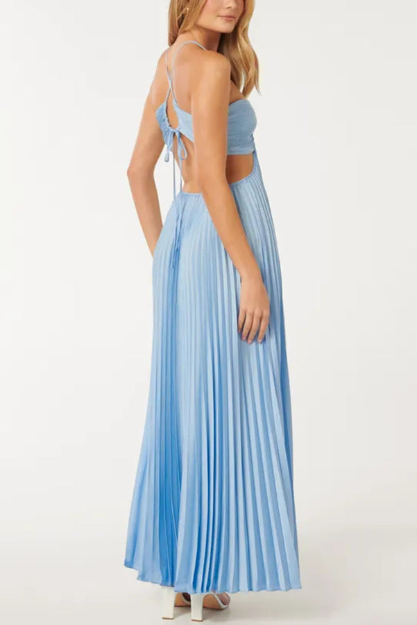 LADIES LONG DRESS BLUE (SIZE S - XL)