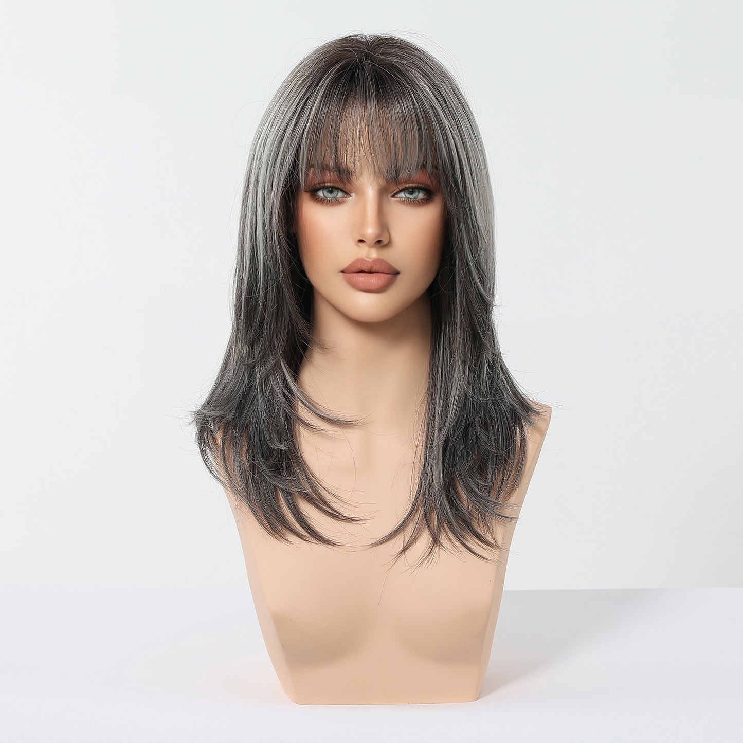LADIES DARK GRAY WIG DARK GRAY