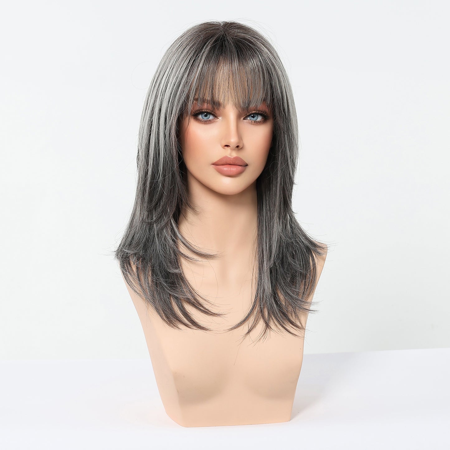 LADIES DARK GRAY WIG DARK GRAY