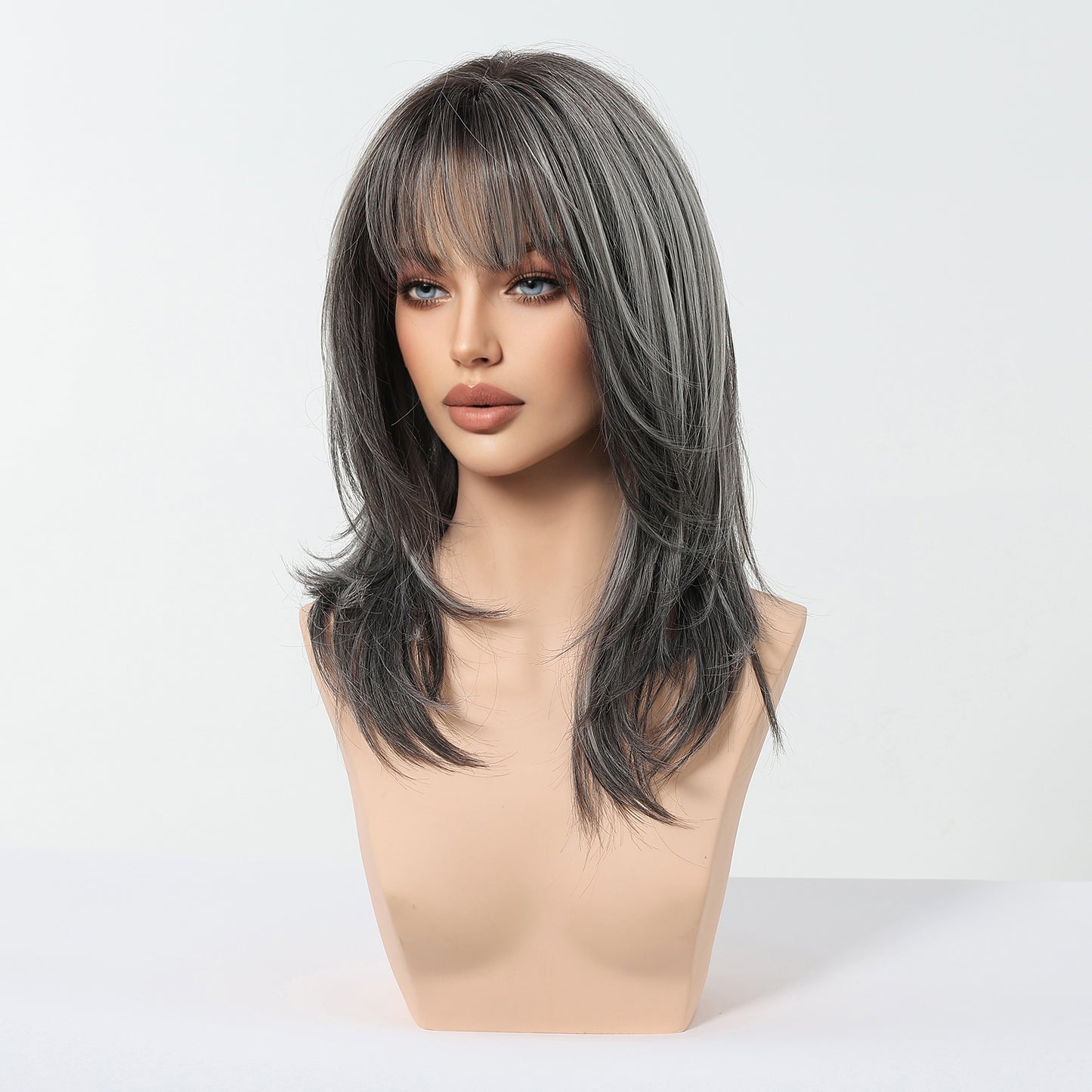 LADIES DARK GRAY WIG DARK GRAY