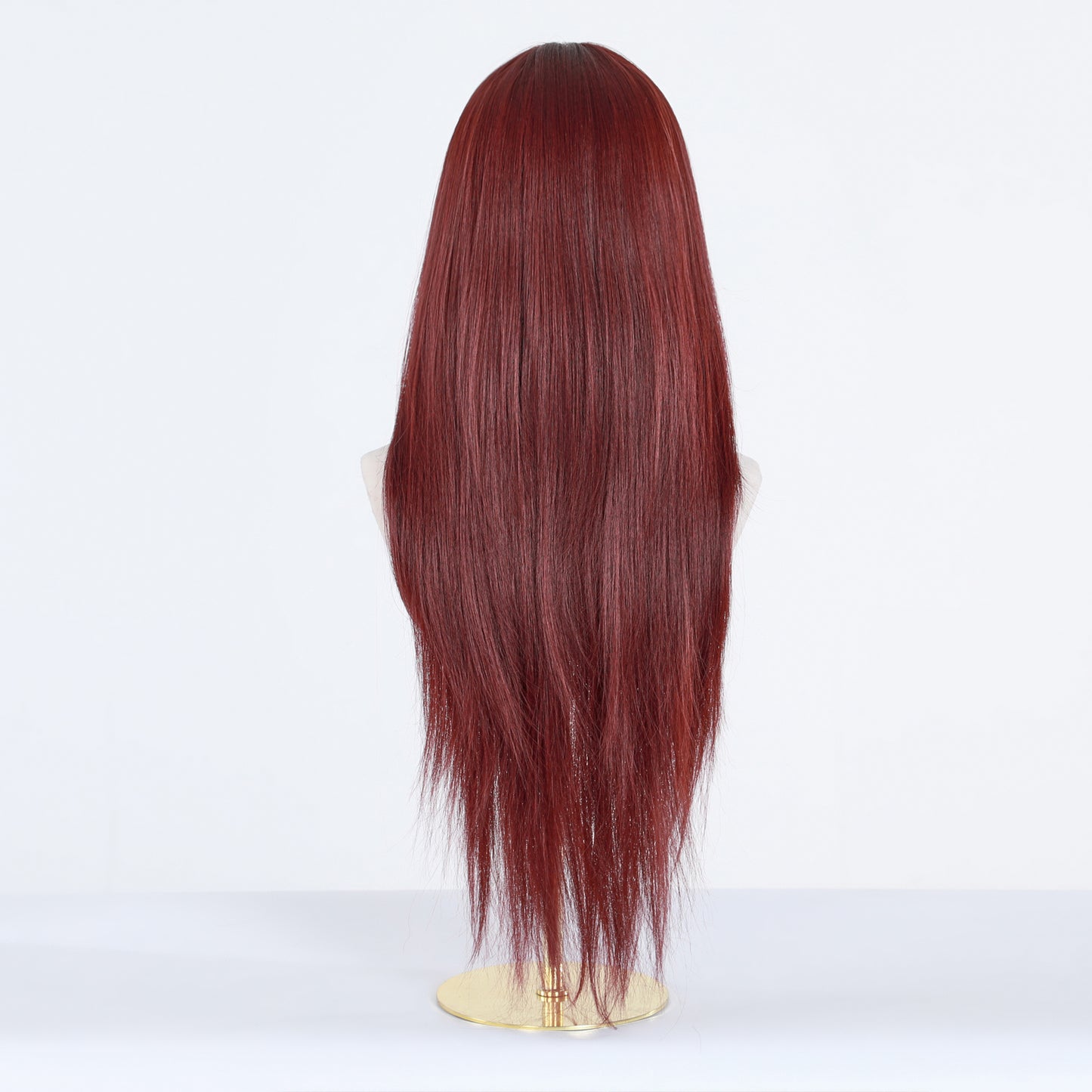 LADIES BURGUNDY LONG WIG BURGUNDY (FREE SIZE