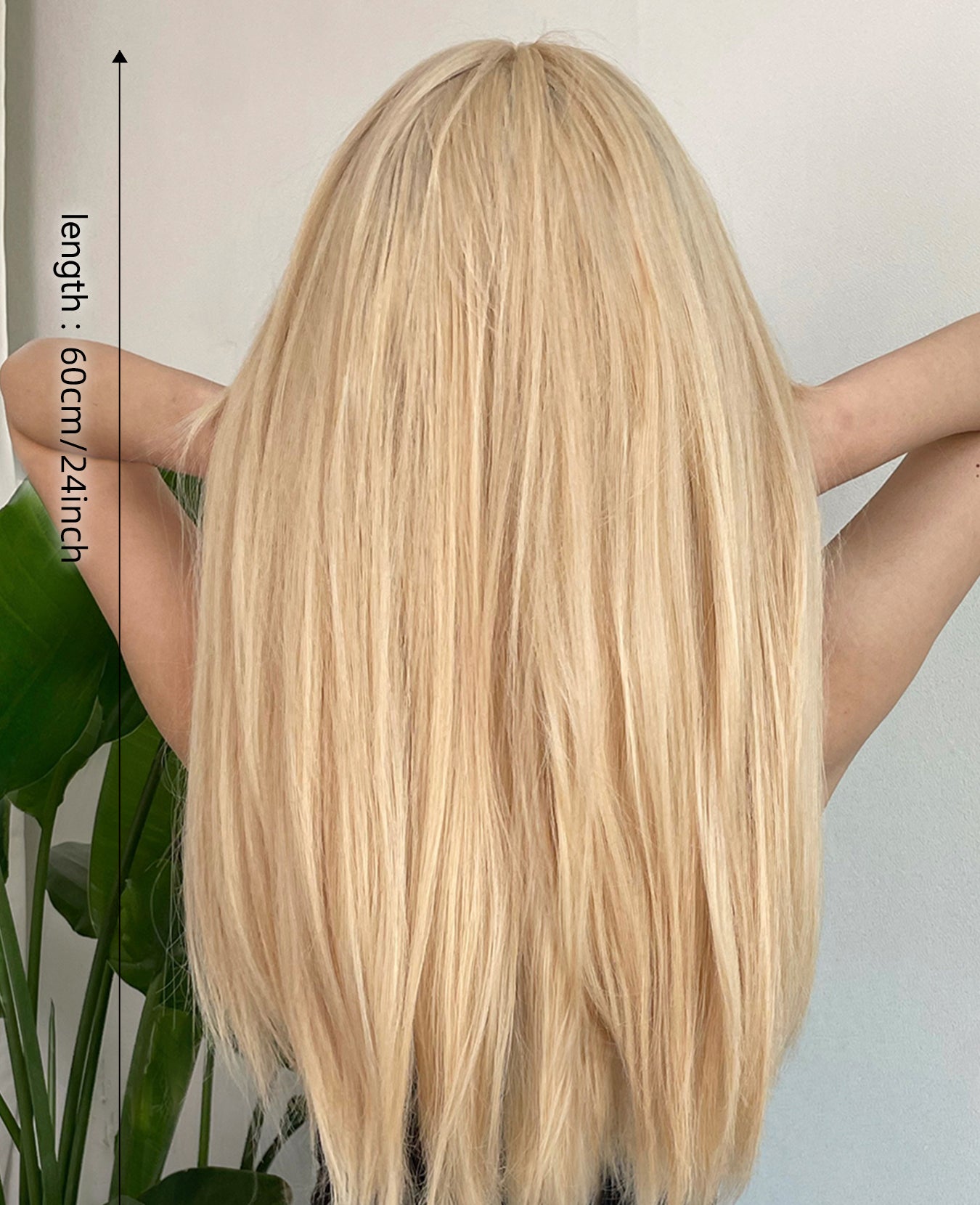 LADIES STRAIGHT HAIR LONG WIG GOLDEN BLONDE (FREE SIZE)