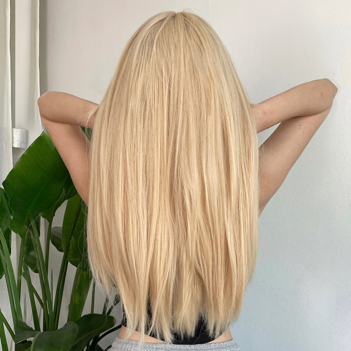 LADIES STRAIGHT HAIR LONG WIG GOLDEN BLONDE (FREE SIZE)