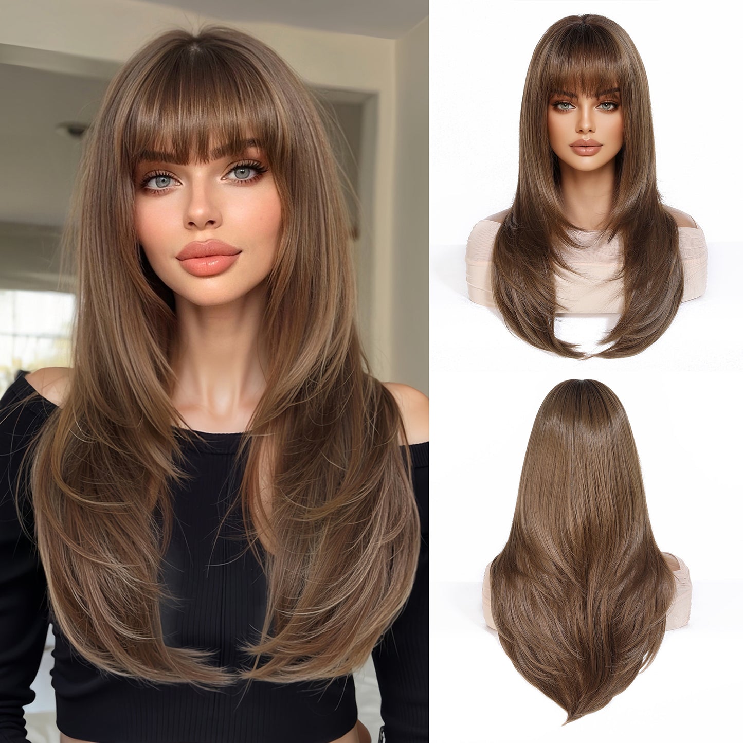 LADIES LONG WIG 8 DIFFERENT COLOURS (FREE SIZE)