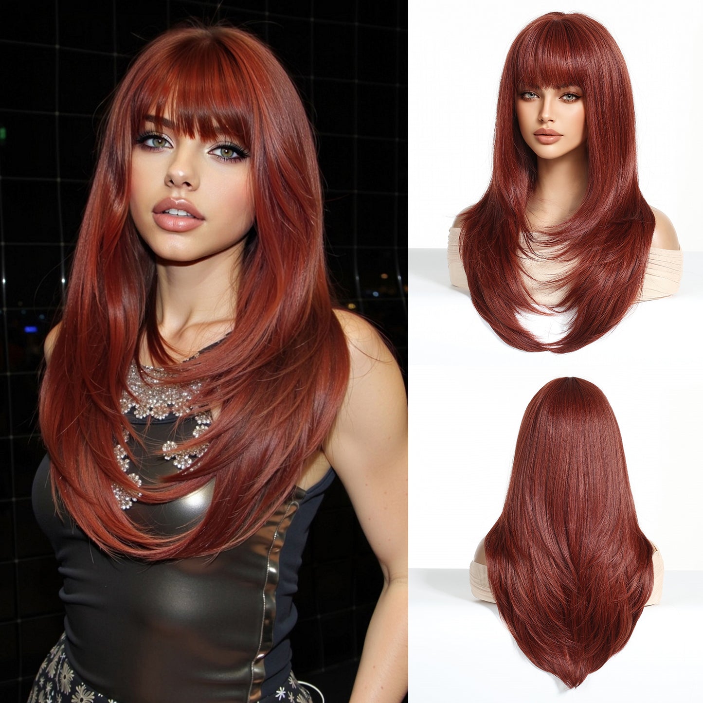 LADIES LONG WIG 8 DIFFERENT COLOURS (FREE SIZE)