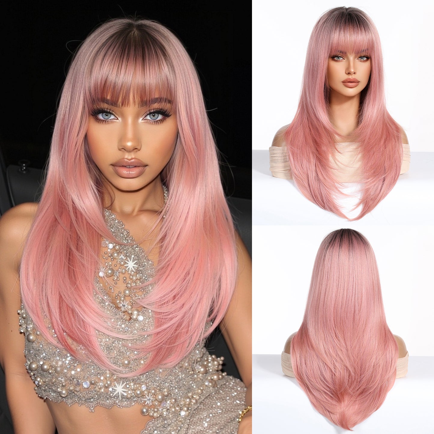 LADIES LONG WIG 8 DIFFERENT COLOURS (FREE SIZE)