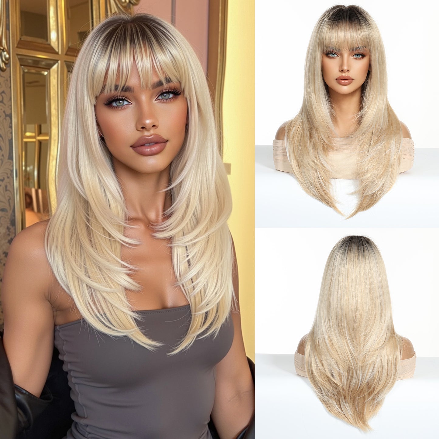 LADIES LONG WIG 8 DIFFERENT COLOURS (FREE SIZE)