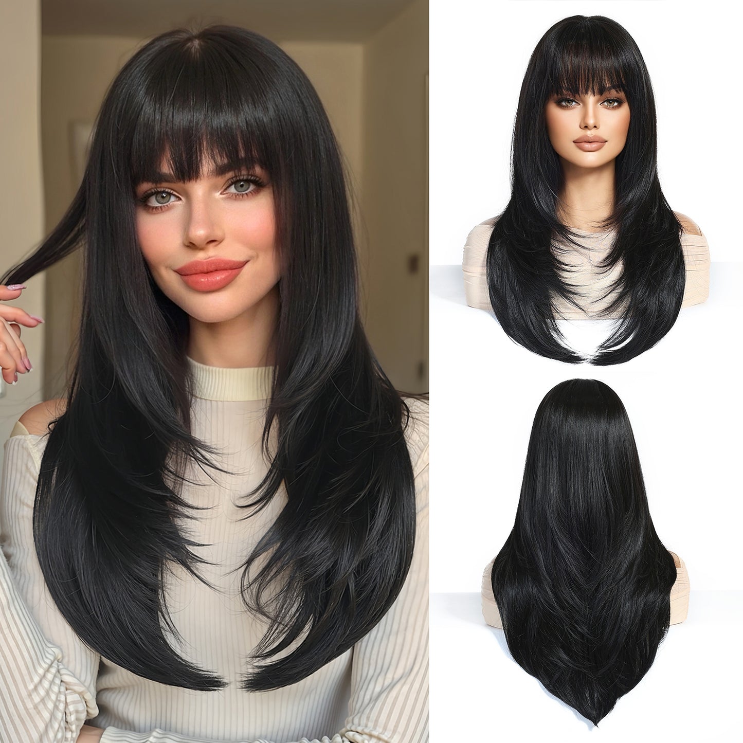 LADIES LONG WIG 8 DIFFERENT COLOURS (FREE SIZE)