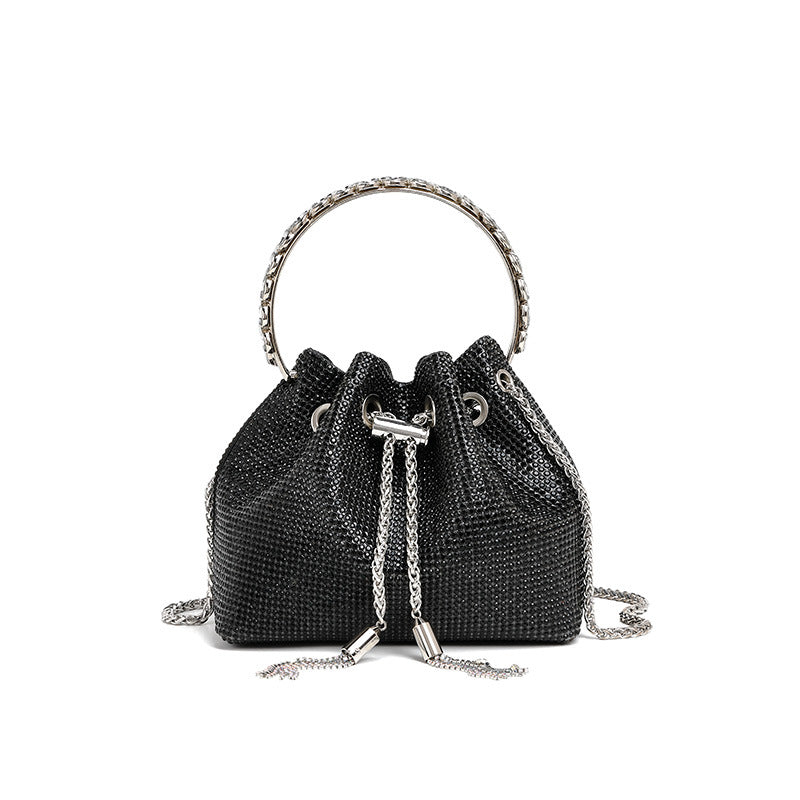 LADIES HANDBAG BLACK (17CM)