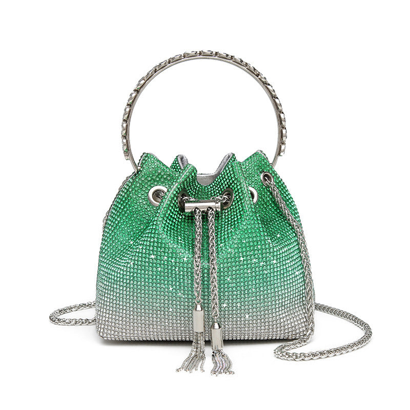 LADIES HANDBAG GREEN (17CM)