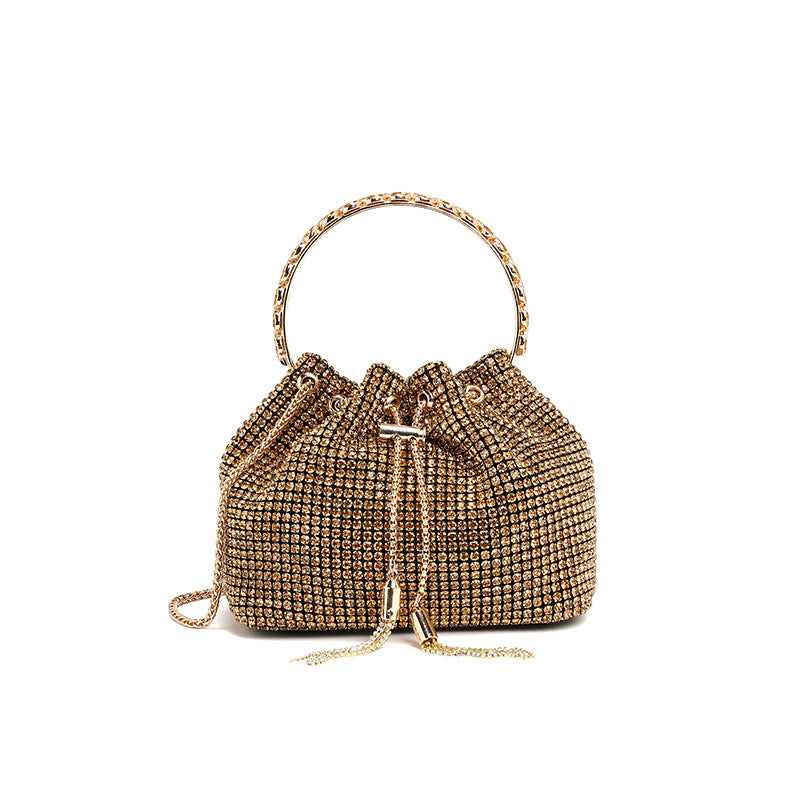 LADIES HANDBAG (19CM) SILVER / GOLD / BLACK / BLUE / PINK (19CM)