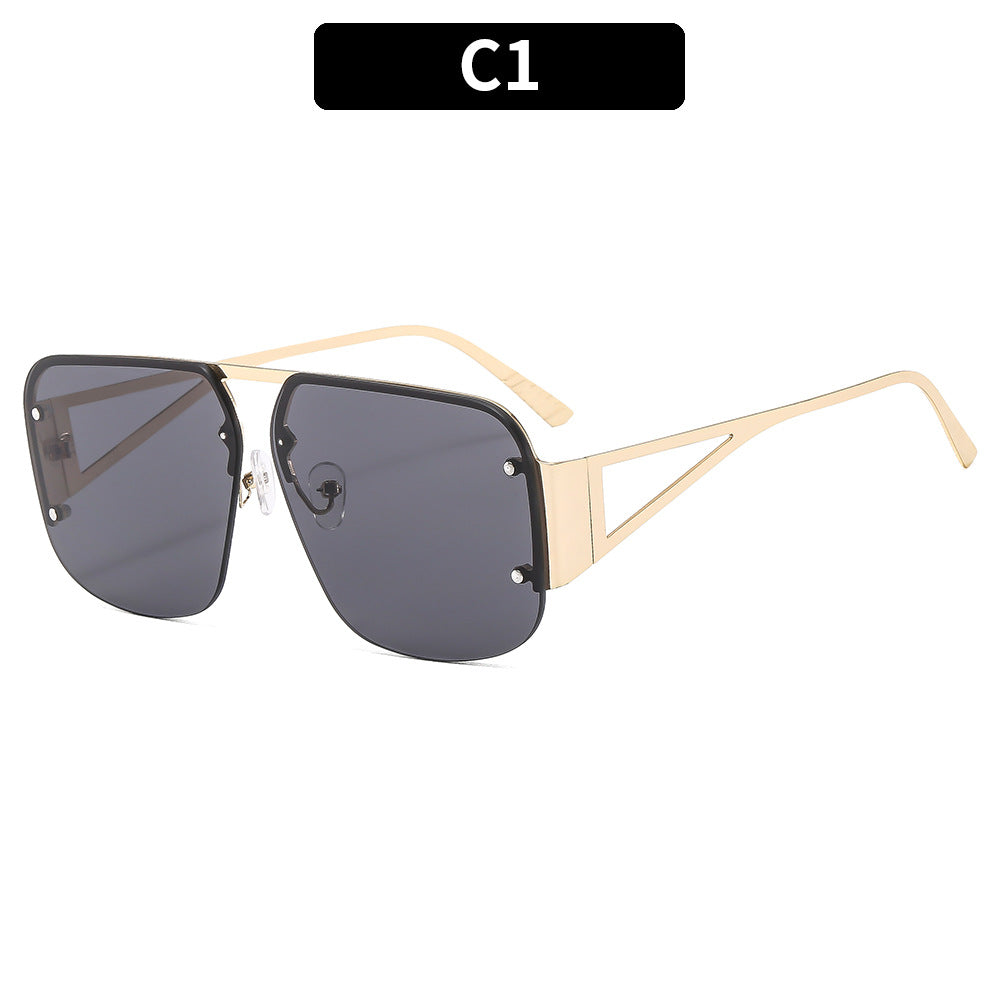 LADIES METAL FRAME SUNGLASSES BLACK / GOLD CHAMPAGNE / GOLD LIGHT TEA / SILVER GRAY BLUE / SILVER / GOLD-ORANGE-YELLOWSIZE