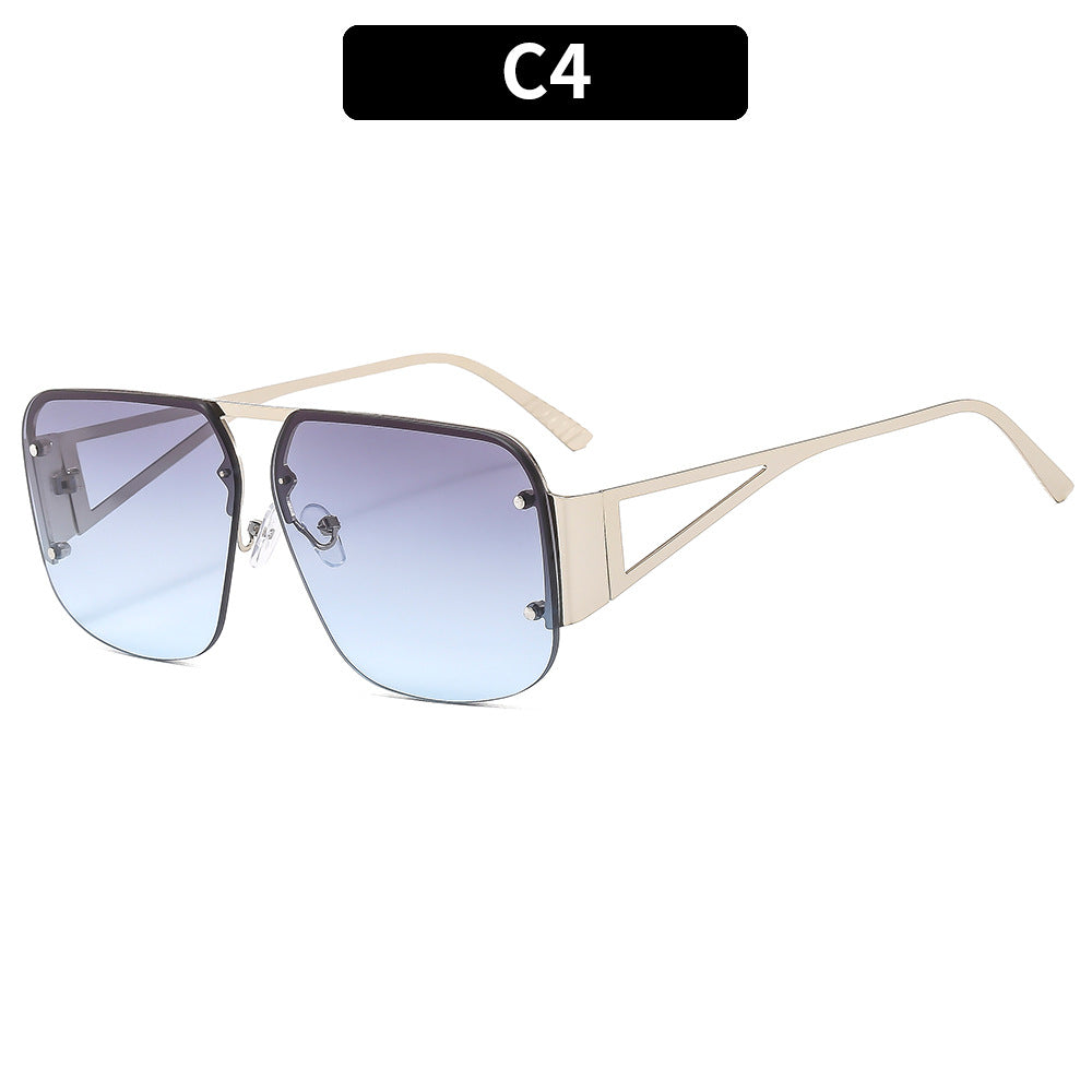 LADIES METAL FRAME SUNGLASSES BLACK / GOLD CHAMPAGNE / GOLD LIGHT TEA / SILVER GRAY BLUE / SILVER / GOLD-ORANGE-YELLOWSIZE