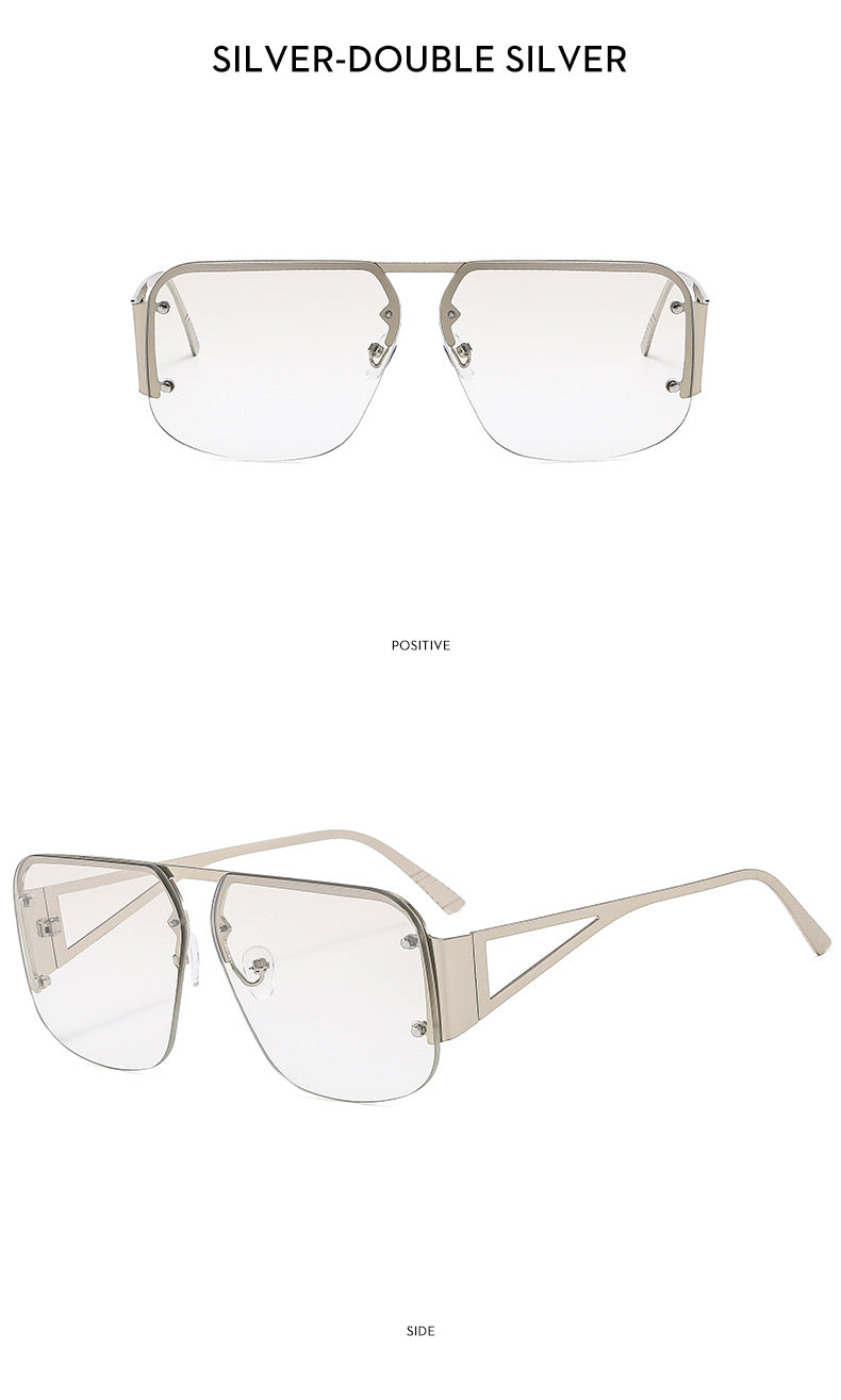 LADIES METAL FRAME SUNGLASSES BLACK / GOLD CHAMPAGNE / GOLD LIGHT TEA / SILVER GRAY BLUE / SILVER / GOLD-ORANGE-YELLOWSIZE