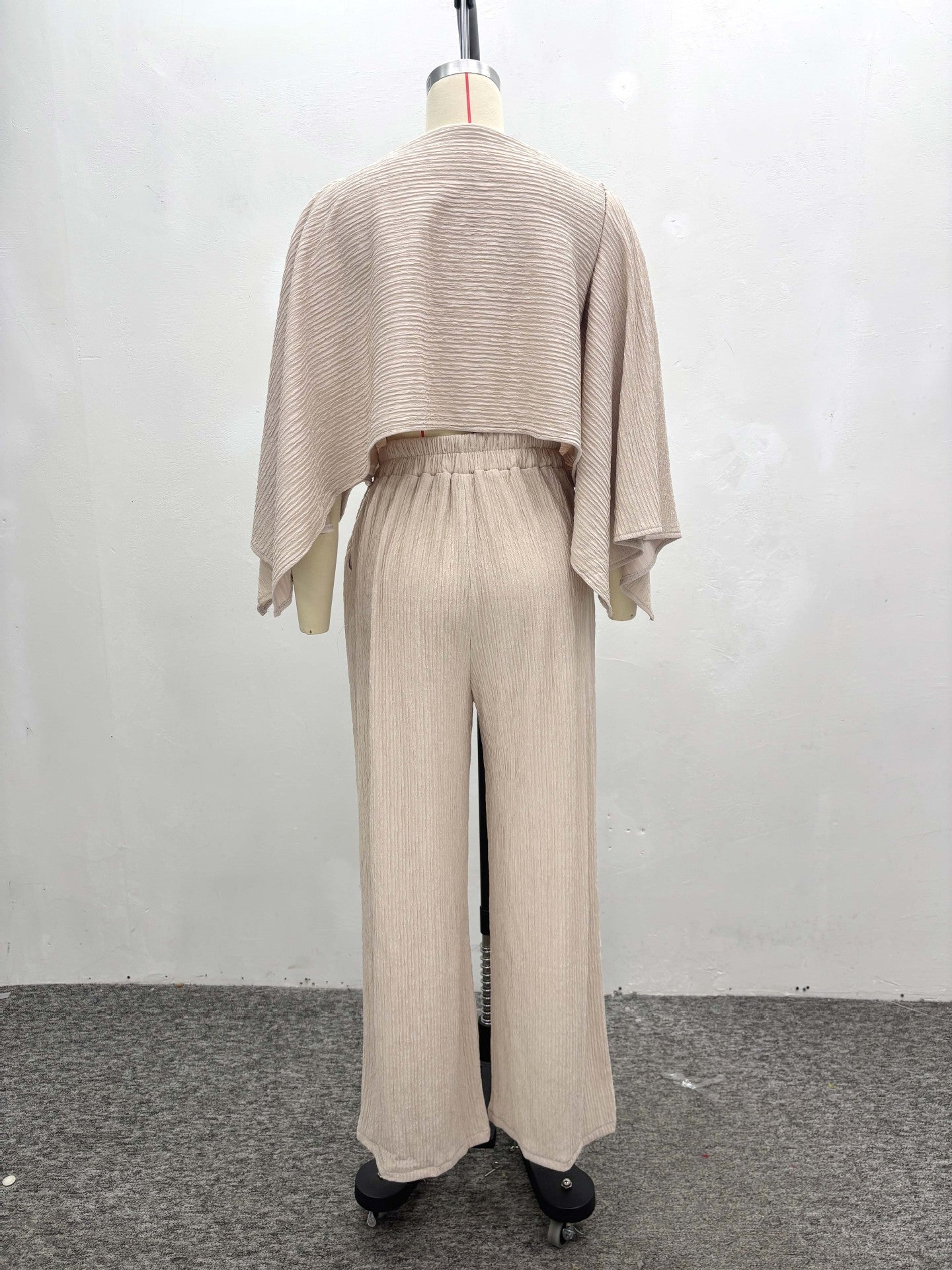 LADIES TWO PIECE OFF THE SHOULDER TOP & PANTS SET LIME GREEN / APRICOT-BEIGE / YELLOW (SIZE S - 2XL)