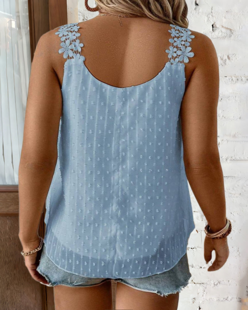 LADIES PLUS SIZE SLEEVELESS VEST TOP WHITE / RED / LIGHT BLUE (SIZE XL - 5XL)