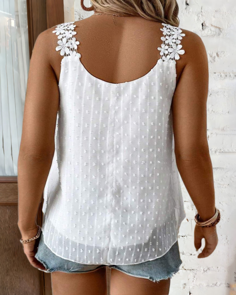 LADIES PLUS SIZE SLEEVELESS VEST TOP WHITE / RED / LIGHT BLUE (SIZE XL - 5XL)