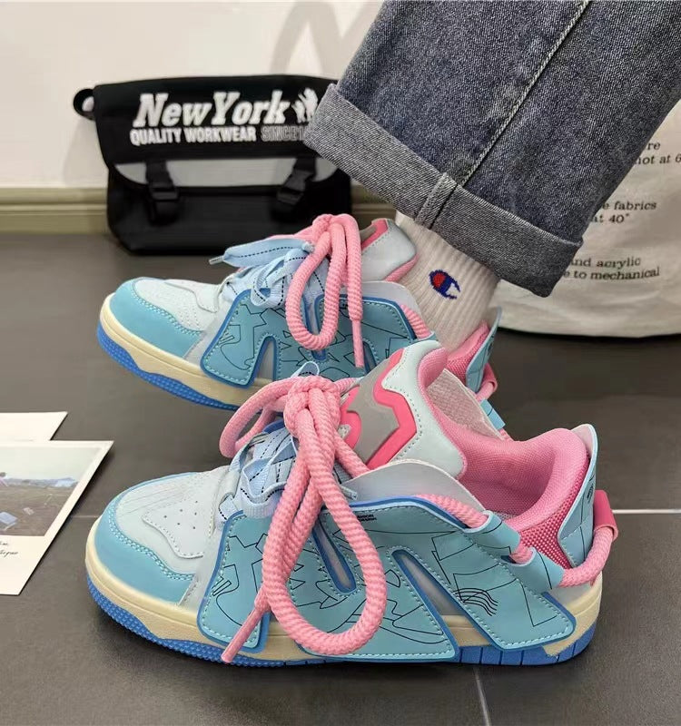 LADIES CASUAL SPORTS SHOES BLUE (SIZE 36 - 44) (SIZE 4 - 9)