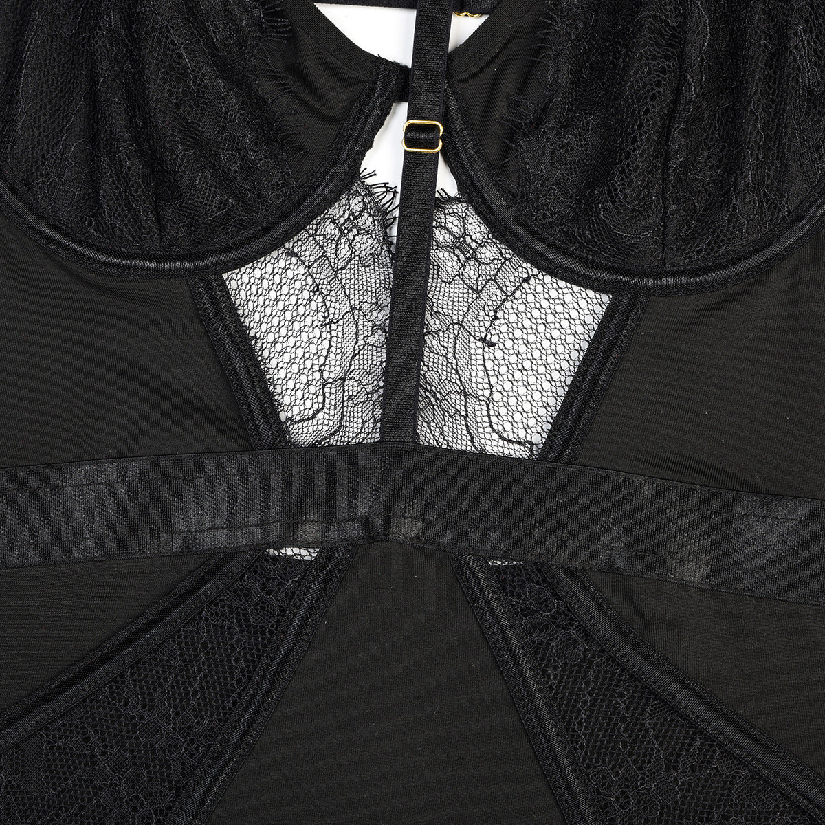 LADIES WOMENS LINGERIE SET BLACK (SIZE S - L)