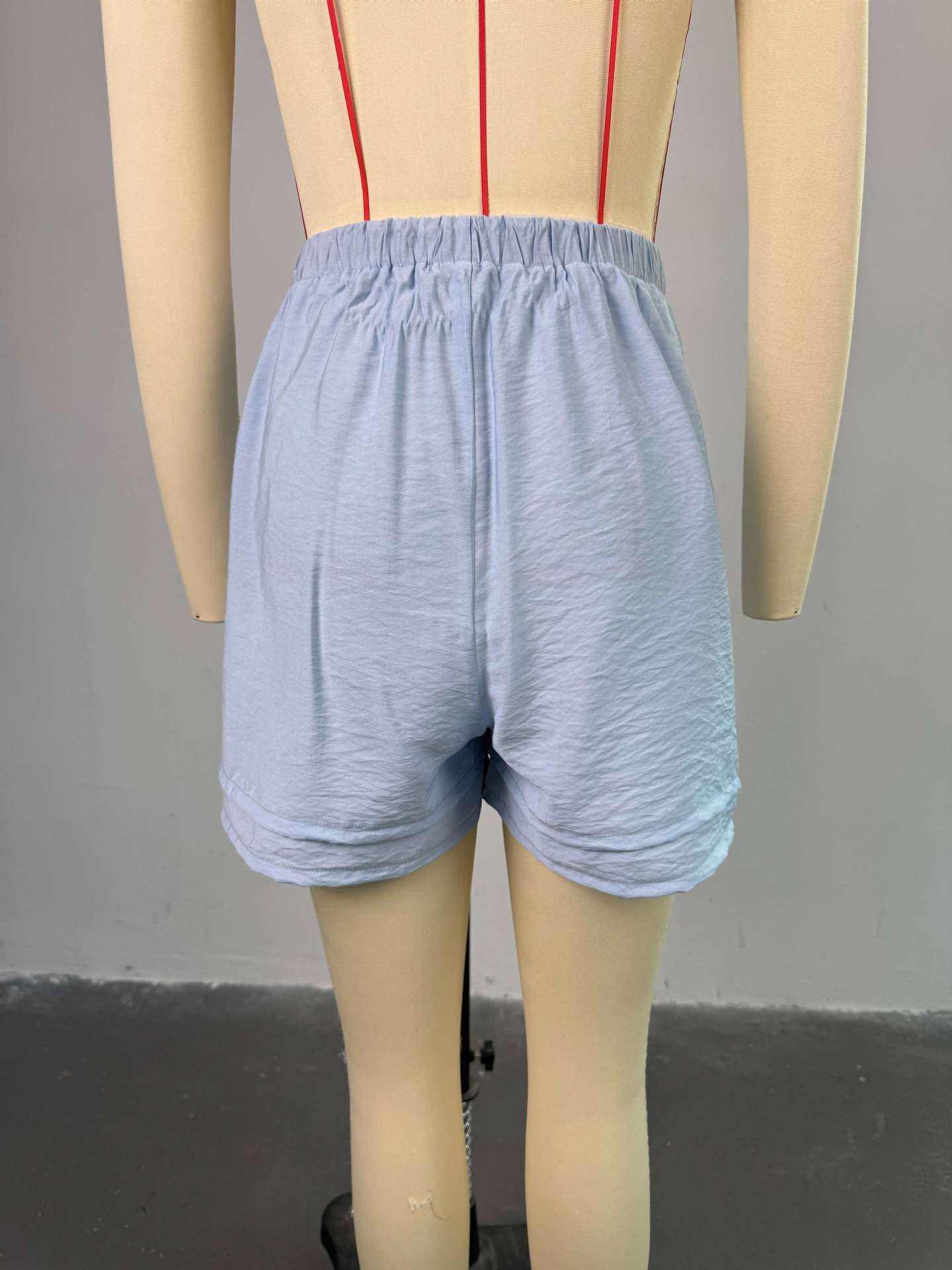 LADIES TWO PIECE CARDIGAN & SHORTS SET BLUE / YELLOW / OFF-WHITE / KHAKI (SIZE S - 2XL)