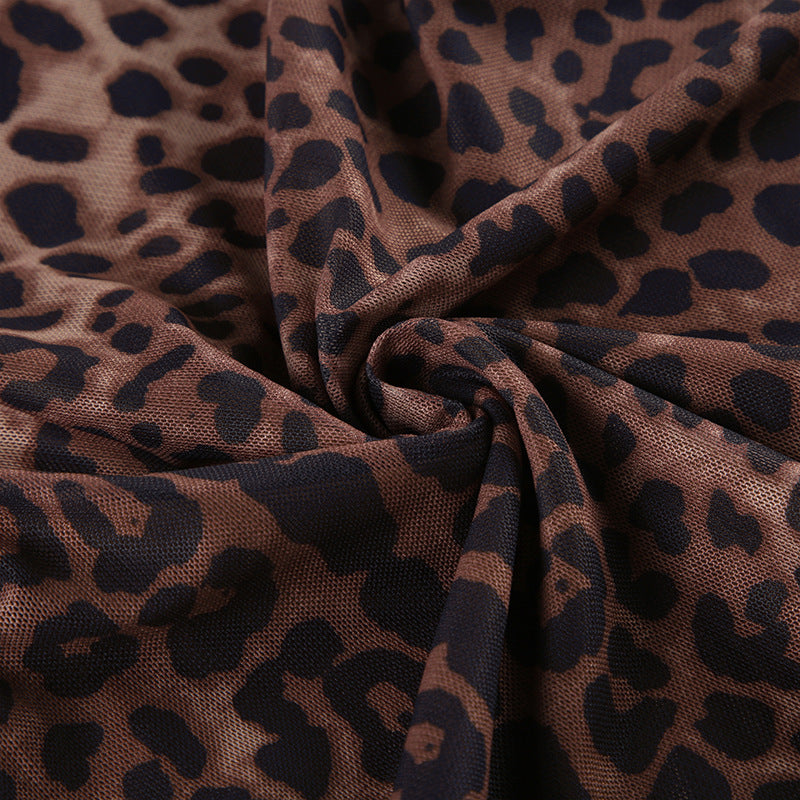 Stylish Women ladies sleeveless leopard print mini dress Leopard print / Animal print (SIZE S - L)