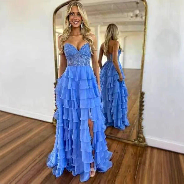 LADIES STRAPLESS PARTY DRESS 18 DIFFERENT COLOURS (SIZE XS - 3XL)